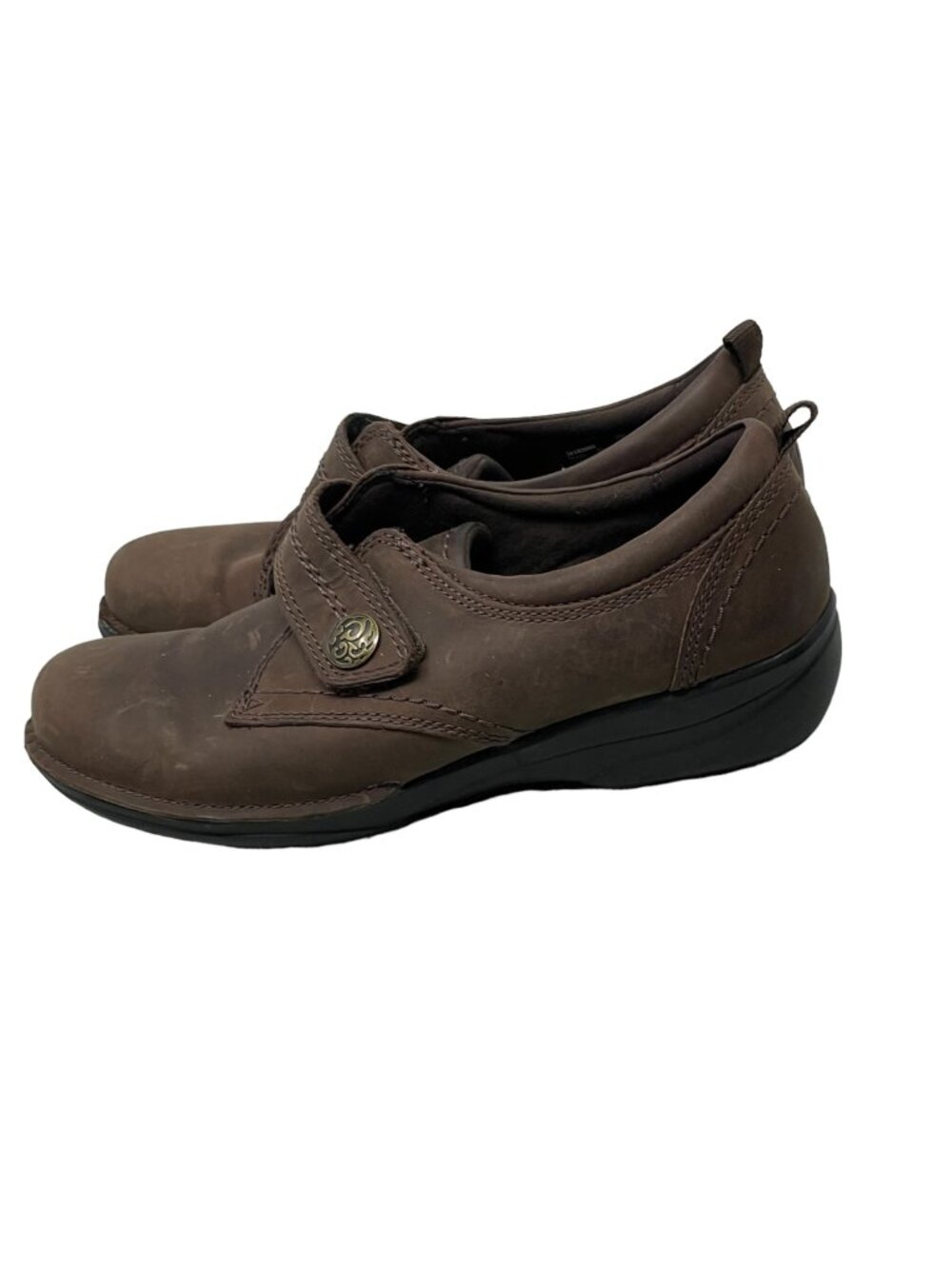Clarks Collection Shoes Size 8 Gaberly Panama Leather Slip On Round Toe
